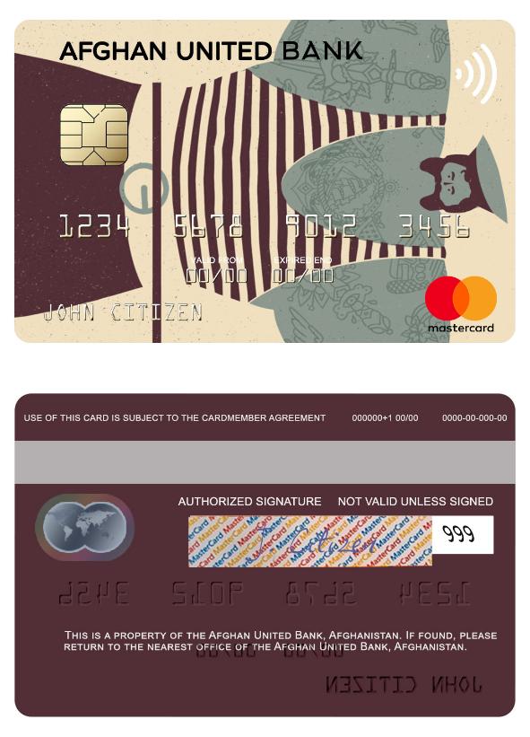 Afghanistan Afghan United Bank mastercard